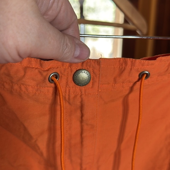 Lauren Ralph Lauren 100% Cotton Orange Board Shorts Size Medium - Picture 2 of 6